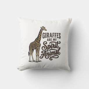 Giraffen sind mein spirituelles Tier, Vintage-Shir Kissen