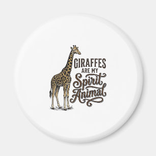 Giraffen sind mein spirituelles Tier, Vintage-Shir Magnet