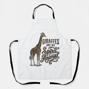 Giraffen sind mein spirituelles Tier, Vintage-Shir Schürze