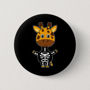 Giraffen-Skelett-Röntgen-Kostüm Süßes Einfaches Ha Button