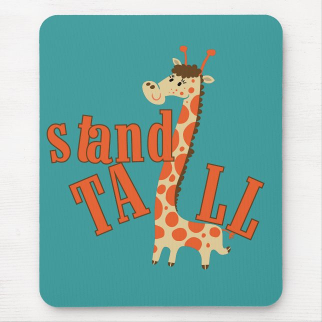 Giraffen-Stand hoch Mousepad (Vorne)