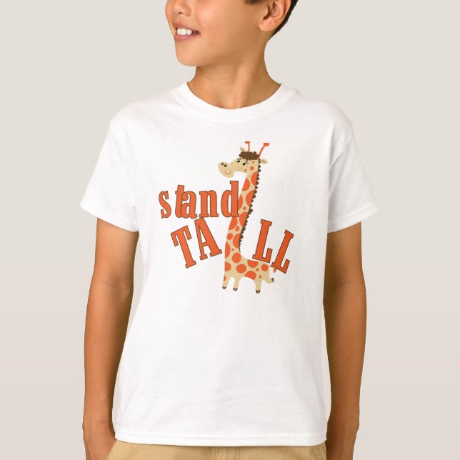 Giraffen-Stand hoch T-Shirt (Vorderseite)