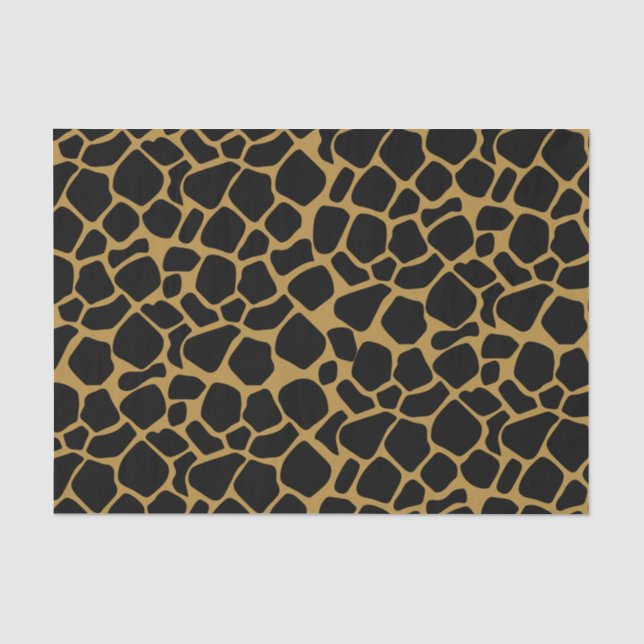 Giraffen-Stellen-Tierdruck Seidenpapier (Vorderseite)