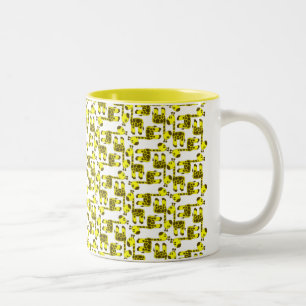 Giraffen-Tasse Zweifarbige Tasse