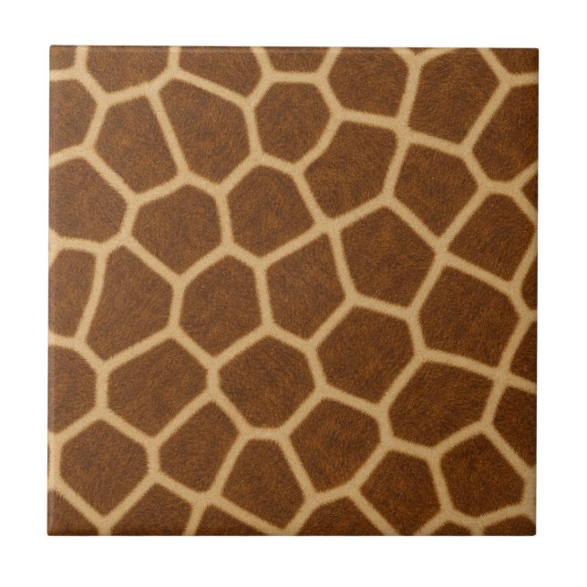 Giraffen-Tiermuster Fliese (Vorderseite)