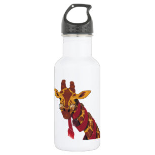 Giraffen-tragende Gläser Trinkflasche