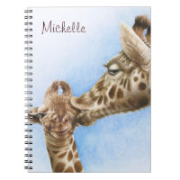 Giraffen-u. Kalb-Notizbuch