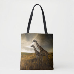 Giraffen und die Landschaft Tasche
