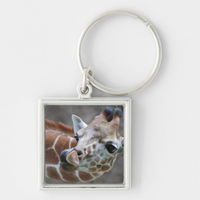 Giraffen-Zunge-Schlüsselanhänger Schlüsselanhänger (Vorne)