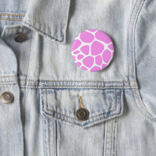 Giraffenausdruck, Rosa Giraffe, Tierausdruck, Dsch Button