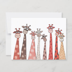 Giraffenbande Postkarte