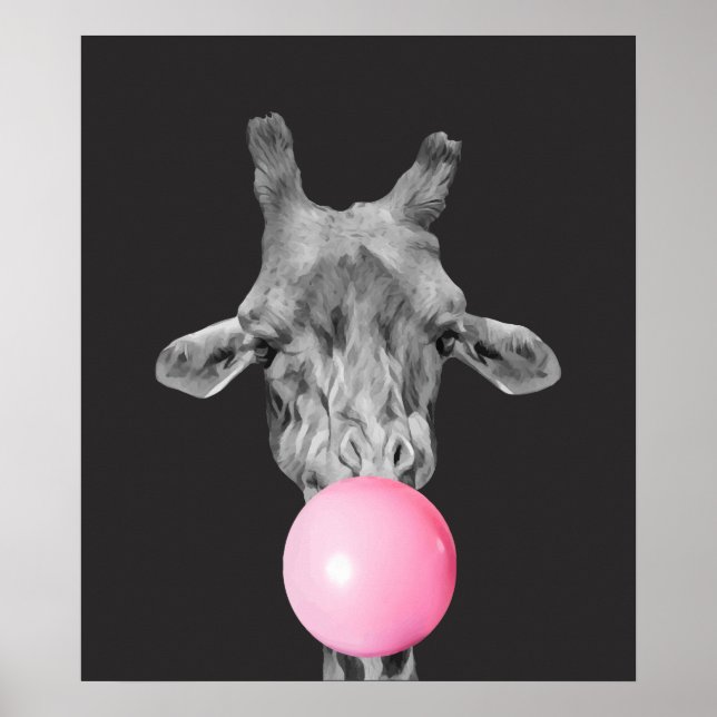 Giraffenblase Poster (Vorne)