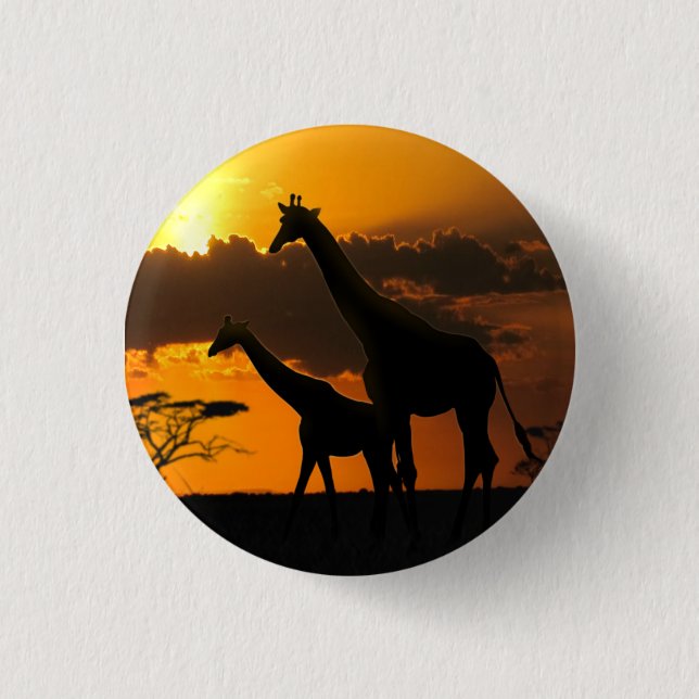 Giraffenfamilie 2 button (Vorderseite)