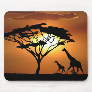 Giraffenfamilie Mousepad