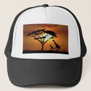 Giraffenfamilie Truckerkappe