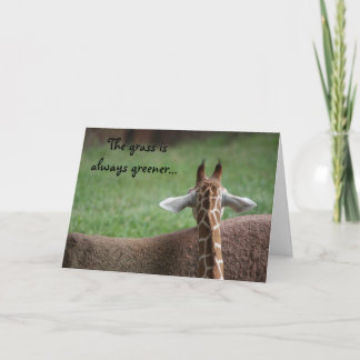 Giraffenfreundschaftskarte Feiertagskarte