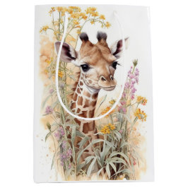 Giraffengeschenktasche Mittlere Geschenktüte