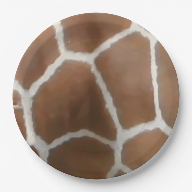 GIRAFFENHAUT PAPPTELLER (Vorderseite)