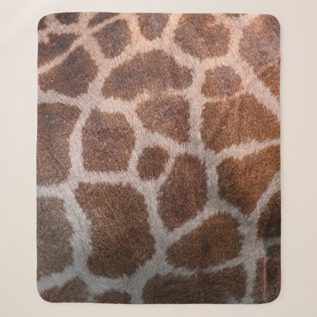 Giraffenhauttextur Sherpadecke (Vorderseite)