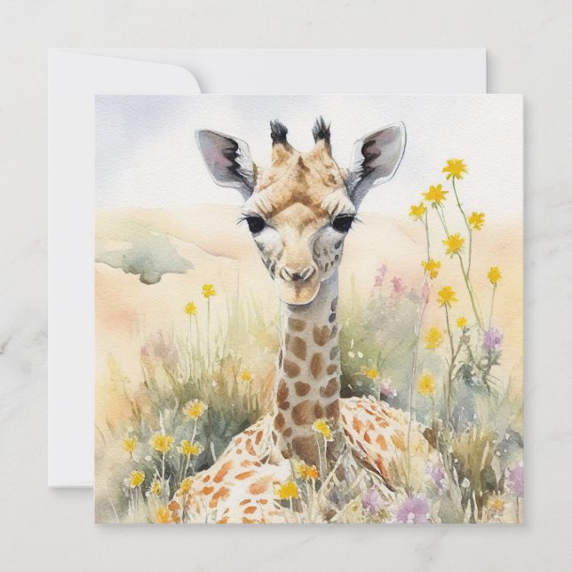 Giraffenkarte (Vorderseite)