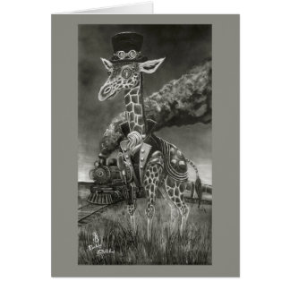 Giraffenkarte "Serengeti Steampunk"