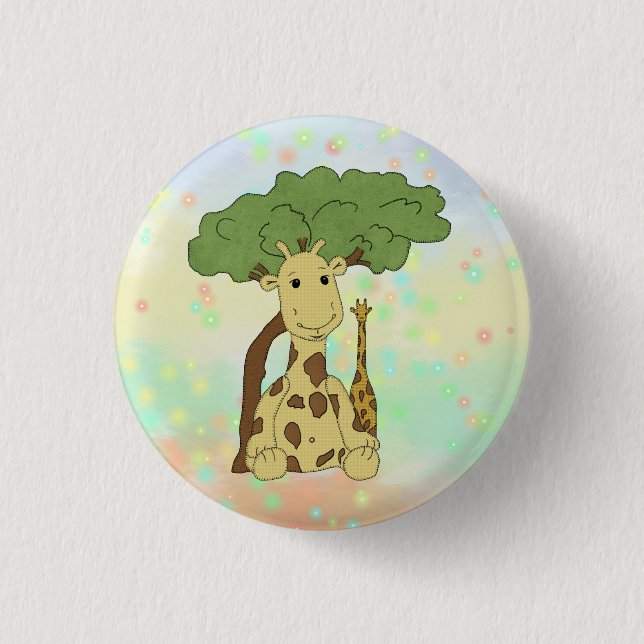 Giraffenknöpfe Button (Vorderseite)
