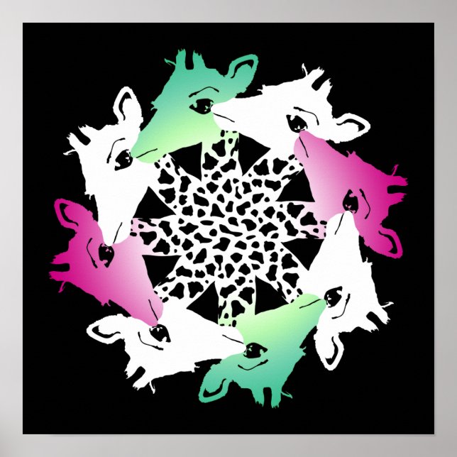 Giraffenkreis Poster (Vorne)