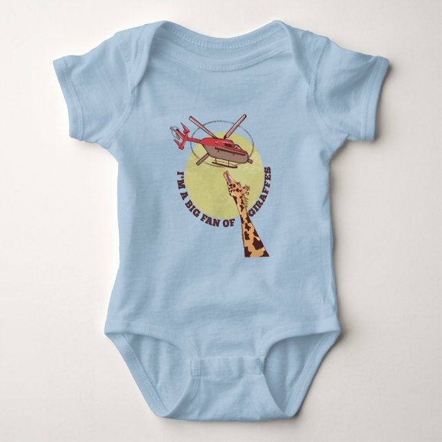 Giraffenliebe Baby Strampler (Vorderseite)