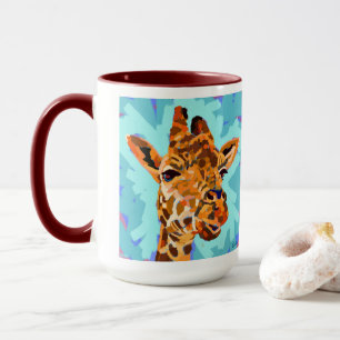 Giraffenmalerei - Geschenk für Tierliebhaber Tasse