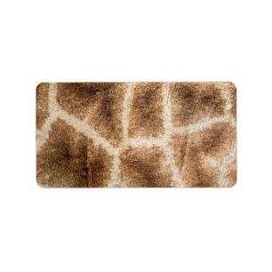 Giraffenmuster Adressaufkleber