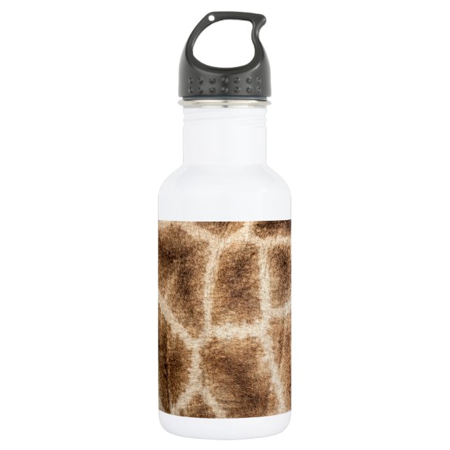 Giraffenmuster Edelstahlflasche (Vorderseite)
