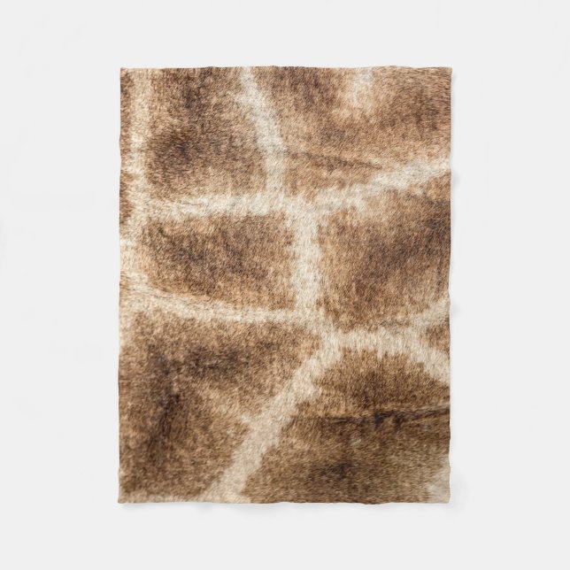Giraffenmuster Fleecedecke (Vorderseite)