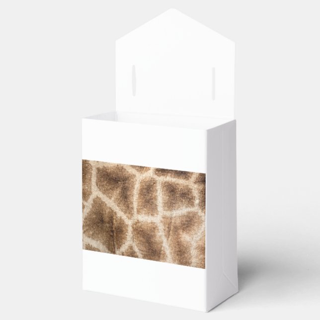 Giraffenmuster Geschenkschachtel (Geöffnet)