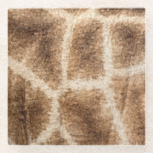 Giraffenmuster Glasuntersetzer