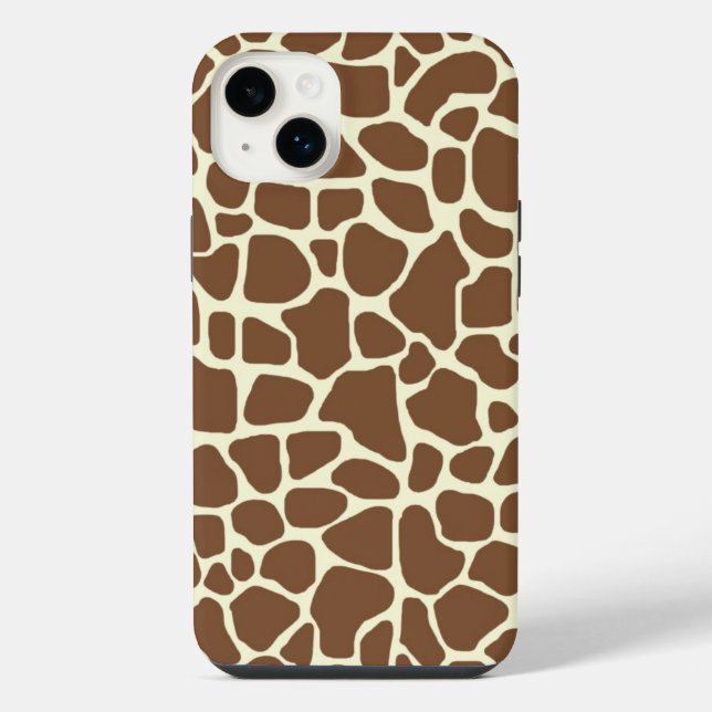 Giraffenmuster iPhone 14 Plus Hülle (Rückseite)