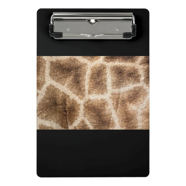Giraffenmuster Mini Klemmbrett (Vorderseite)