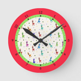 Giraffenmuster Runde Wanduhr