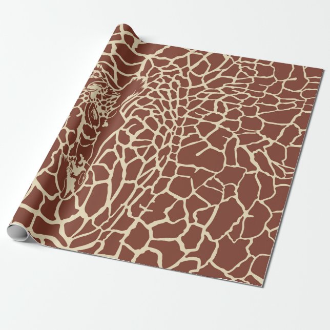 Giraffenmusterhintergrund Geschenkpapier (Ungerollt)