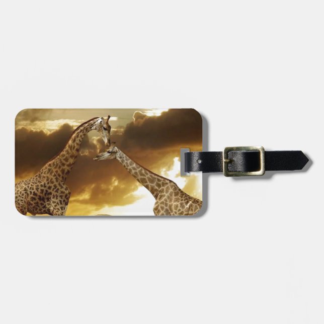 Giraffenparadies Gepäckanhänger (Vorderseite horizontal)