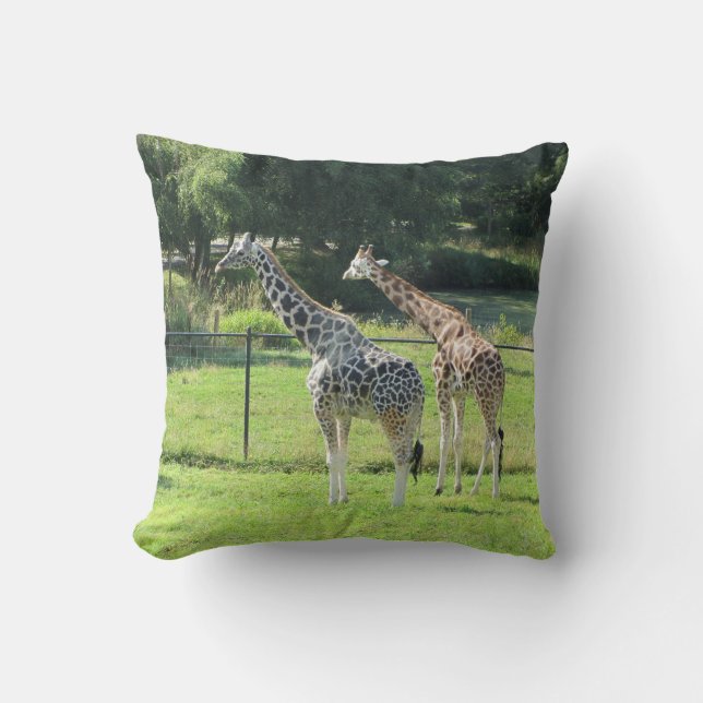 Giraffenparadies Kissen (Vorderseite)