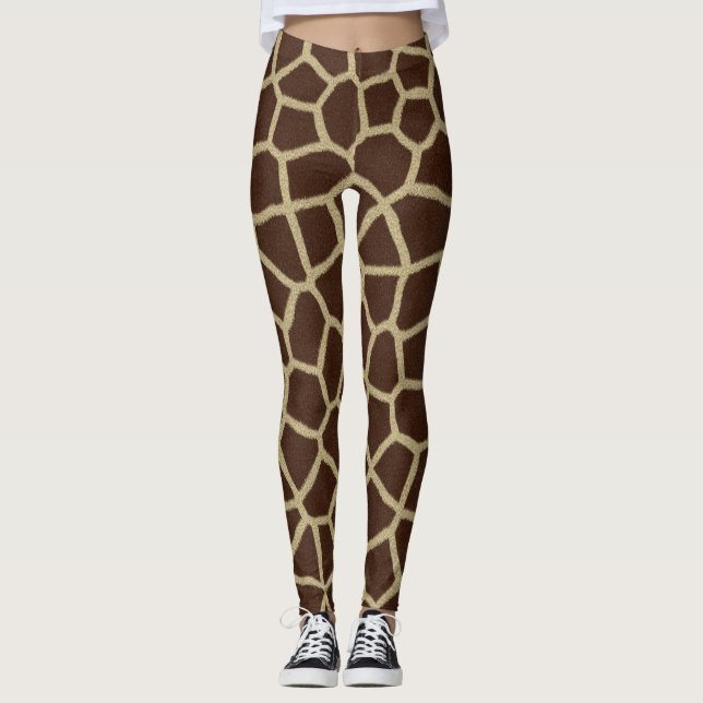 Giraffenprint-Leggings Leggings (Vorderseite)