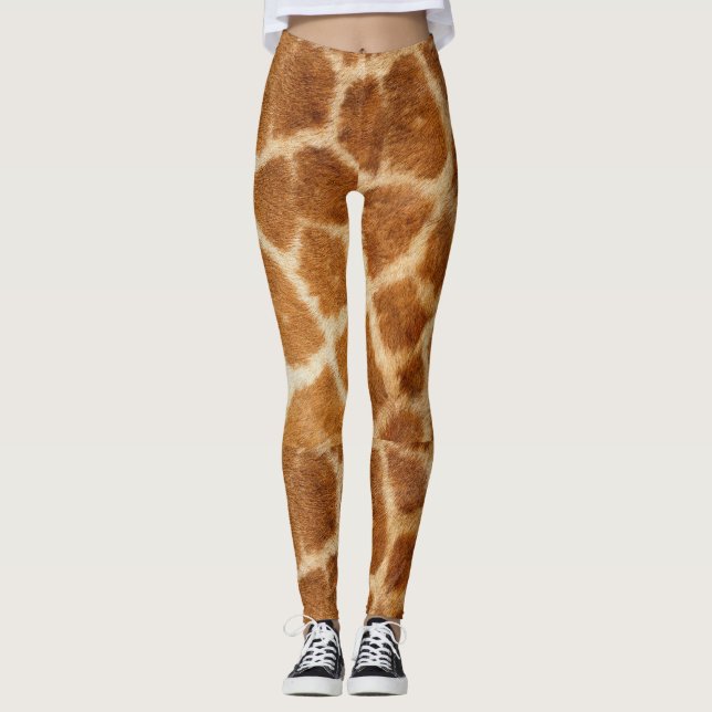 Giraffenprint-Leggings Leggings (Vorderseite)