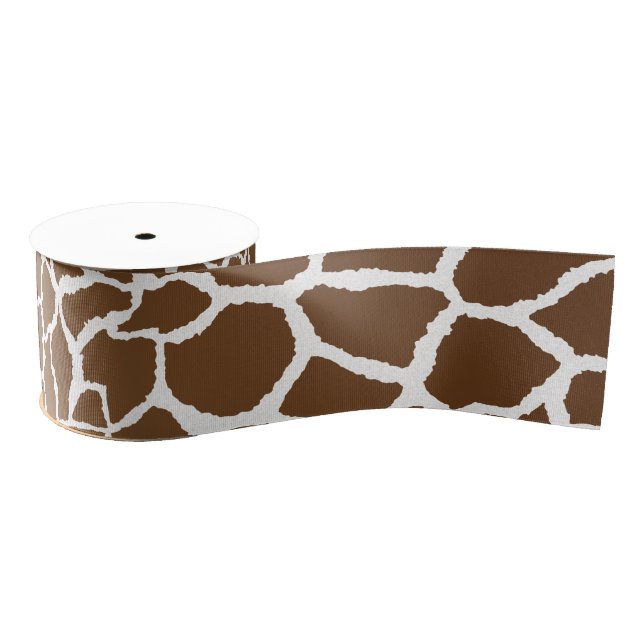 Giraffenprint Ripsband (Spule)