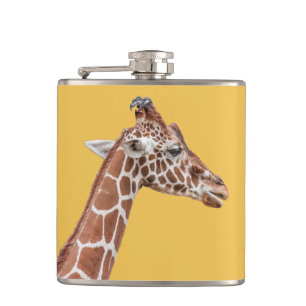 Giraffenprofil Flachmann