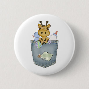 Giraffentaschenkumpel Button