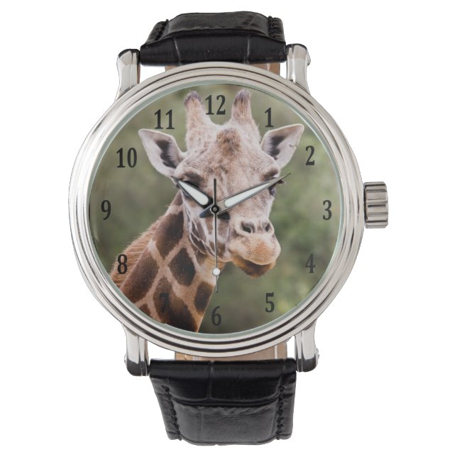 Giraffenuhr Armbanduhr (Vorderseite)