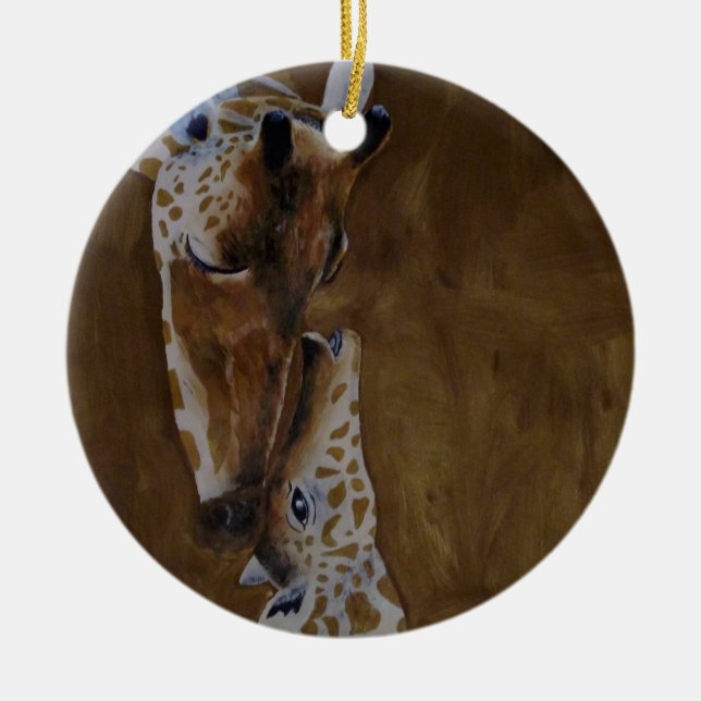 Giraffenverzierung Keramikornament (Vorne)