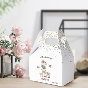 Giraffes Cute Personnalisées Ballotins d'anniversa