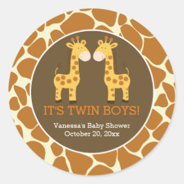 Giraffes jumelles avec Sticker à imprimer de la Gi