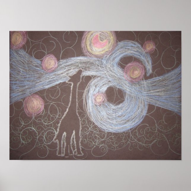 Giraffey Night Poster (Vorne)